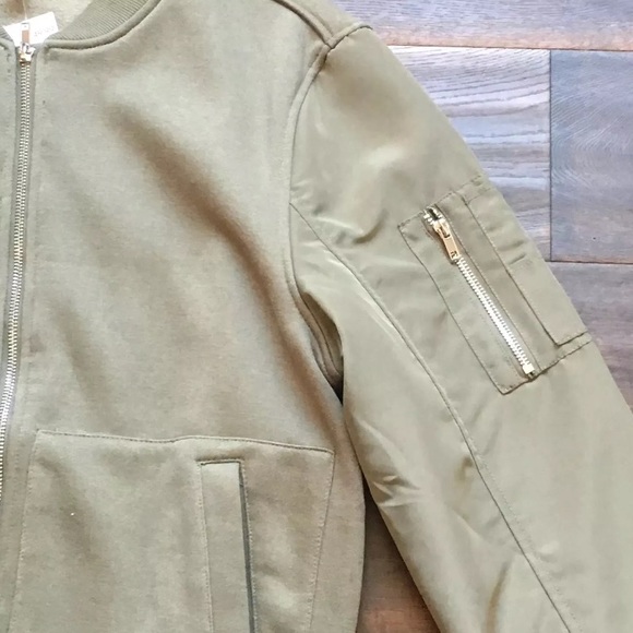 H&M Jackets & Coats Hm Olive Green Bomber Utility Jacket Poshmark